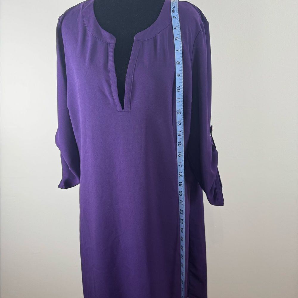 Liz Claiborne stunning violet dress women’s 14 - Picture 6 of 12